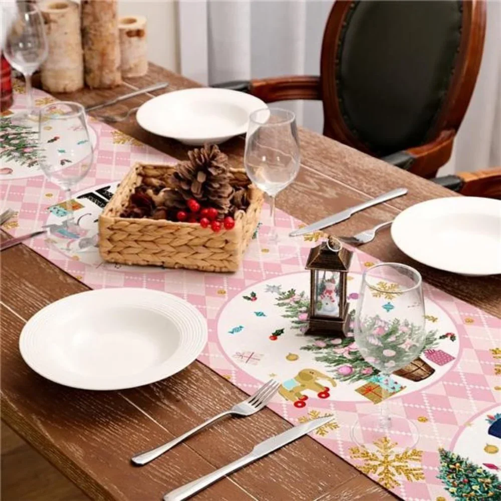 Nutcracker Table Runner Christmas Decor Holiday Decoration Decorative Cloth 72